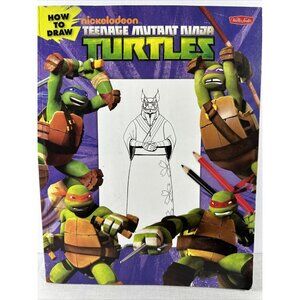 How to Draw Teenage Mutant Ninja Turtles Book Paperback Nickelodeon Viacom TMNT